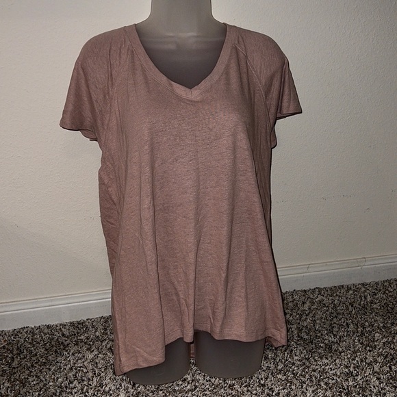 NWT - Old Navy Mauve/Beige Flowy Knit Blouse - Picture 1 of 3